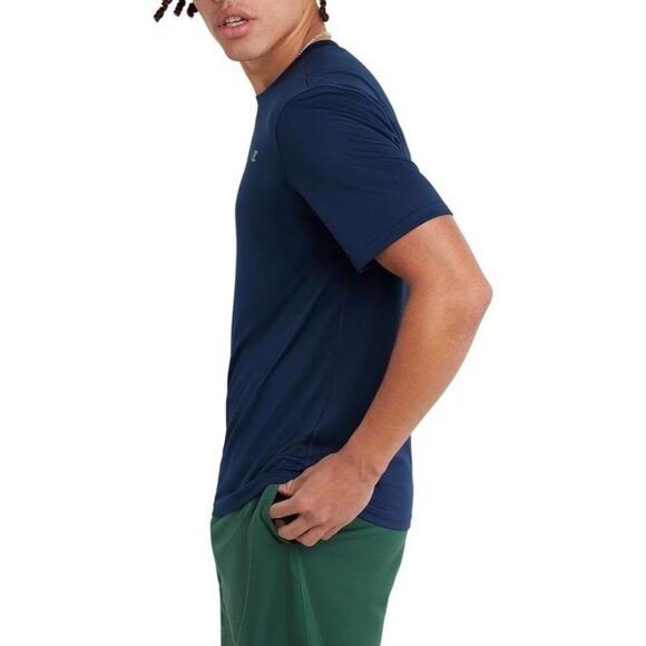 Champion Mens Dry Fit T-Shirt Navy - Picture 8 of 8